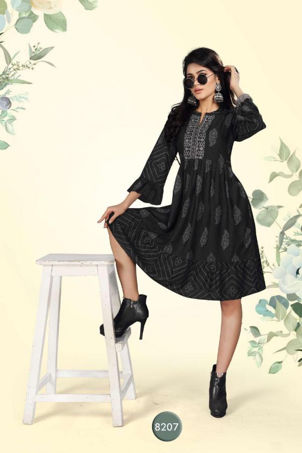 Beauty Queen Vihana 1 Rayon Fancy Western Shorty Kurti Collection